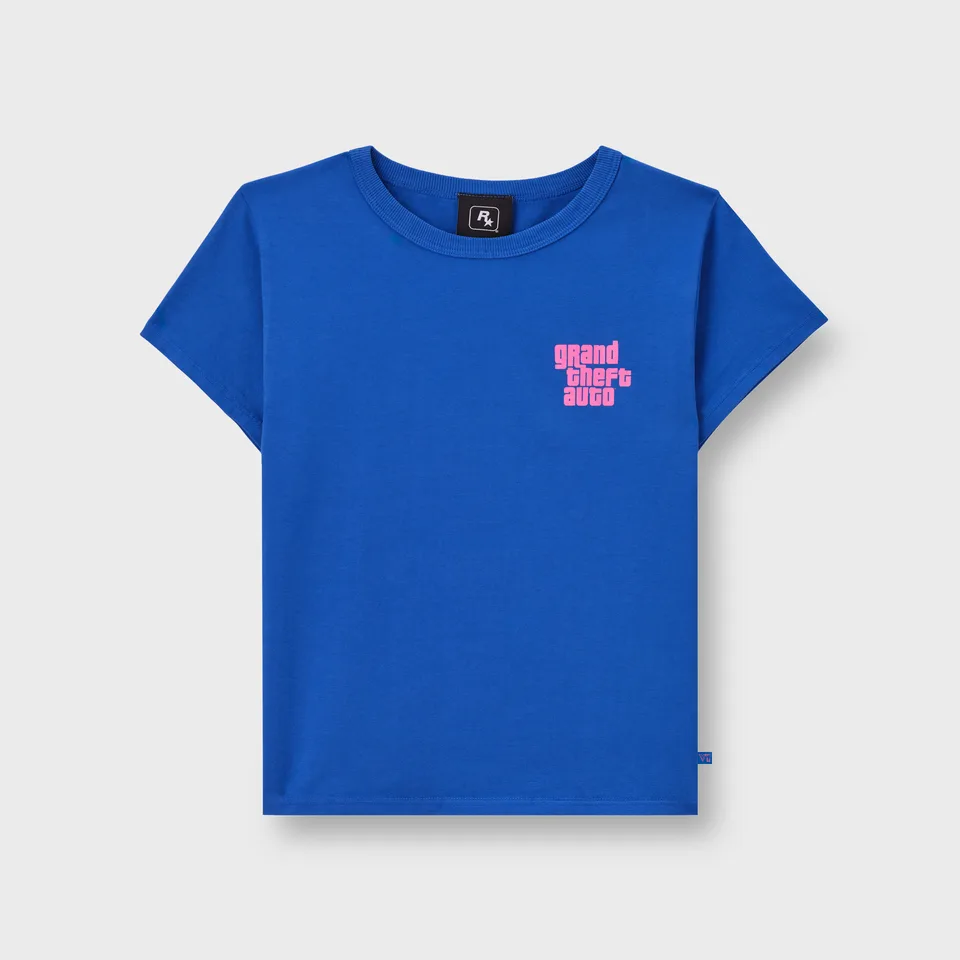Blue Grand Theft Auto VI Logo Tee