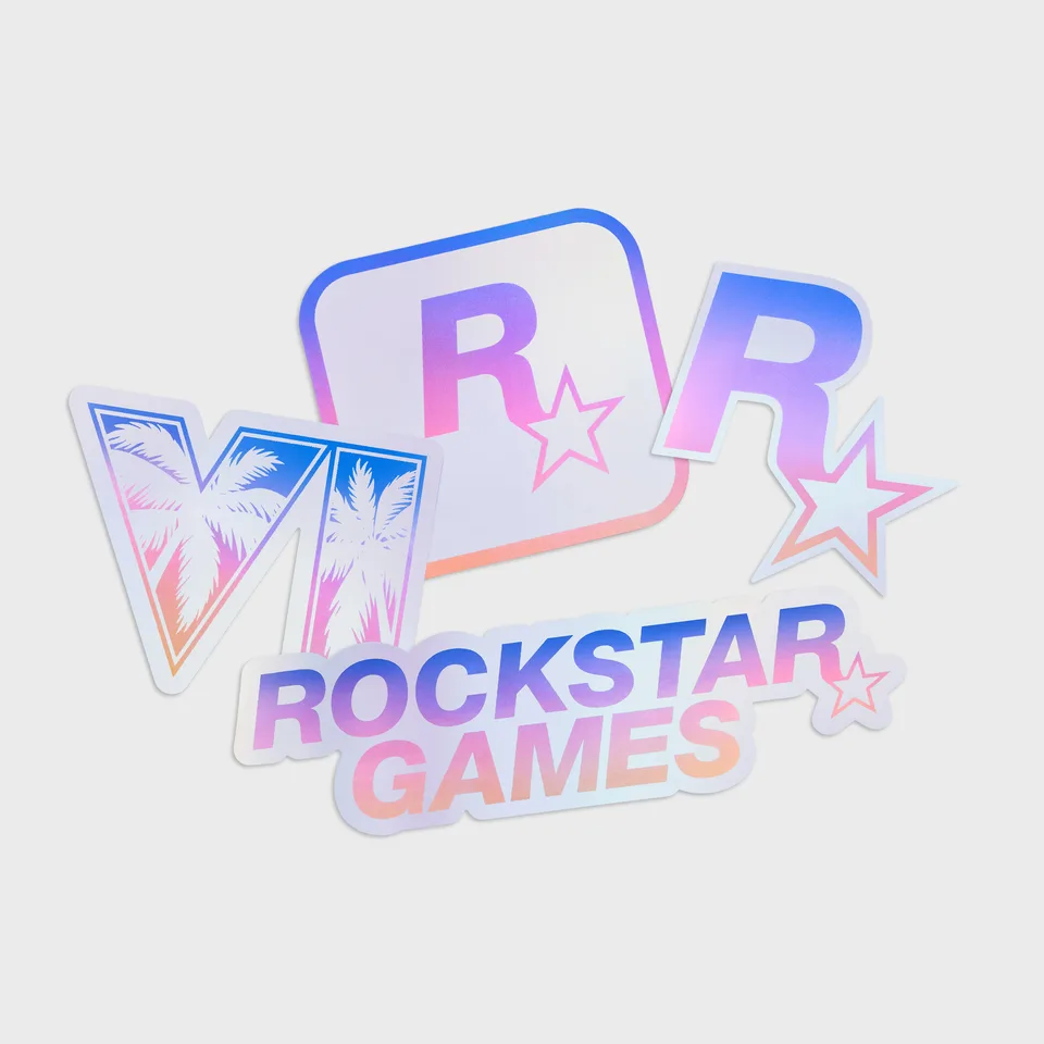 Grand Theft Auto VI and Rockstar Games Holographic Sticker Collection