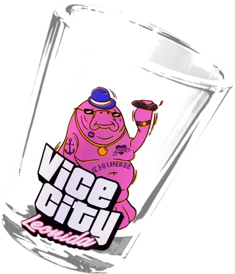 GTA VI Collectors Vice City Leonida Shot Glass Transparent