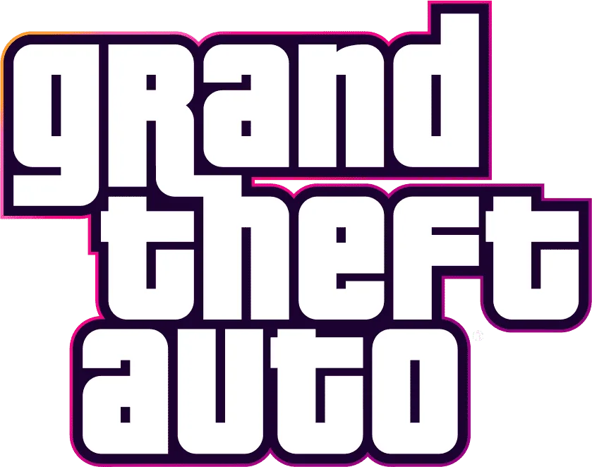 Grand Theft Auto Wordmark on a transparent background