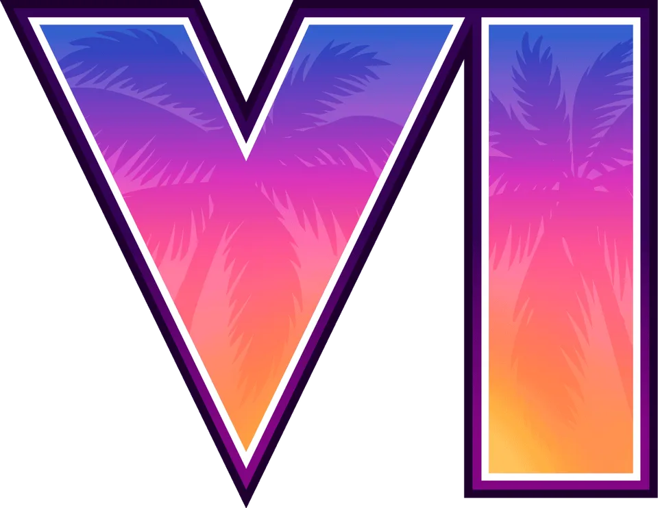 VI Mark on a transparent background